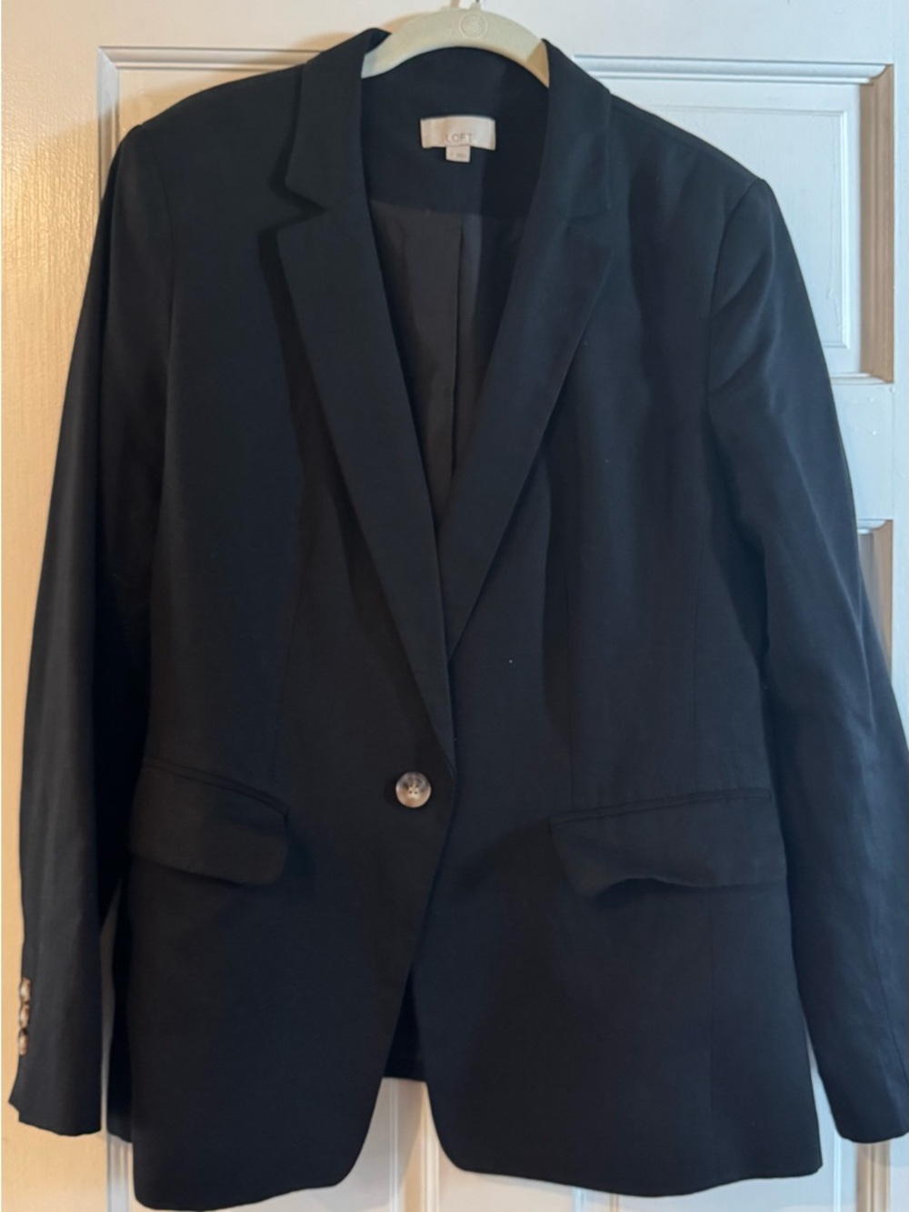 LOFT Linen Blend Blazer Sz 12